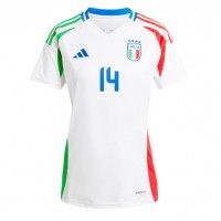 Fotbalové Dres Itálie Federico Chiesa #14 Dámské Venkovní ME 2024 Krátký Rukáv